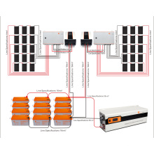 Ganzes Haus Solarstromsystem für Home 6 kW M-Fotovoltaic-Panel-System mit Off Grid Solar Wechselrichter +Solarpanel Preis